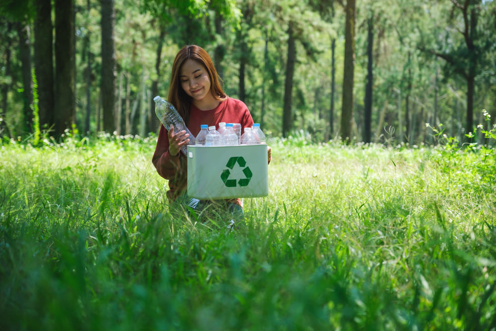 milieubewuster leven door afval te recyclen