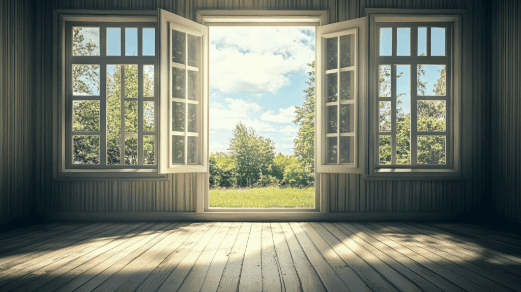 raam open deur ventilatie