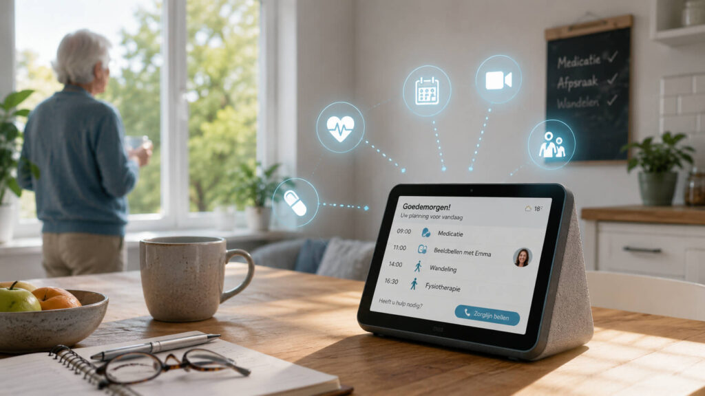 Digitale zorgplanner ondersteunt dementiezorg thuis met medicatie, afspraken en communicatie in de woonomgeving
