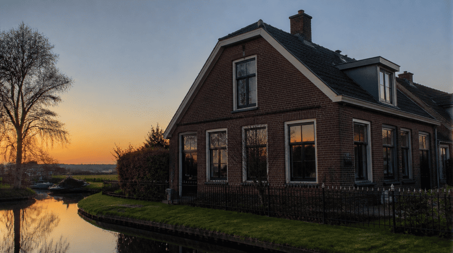 De buitenkant van een huis